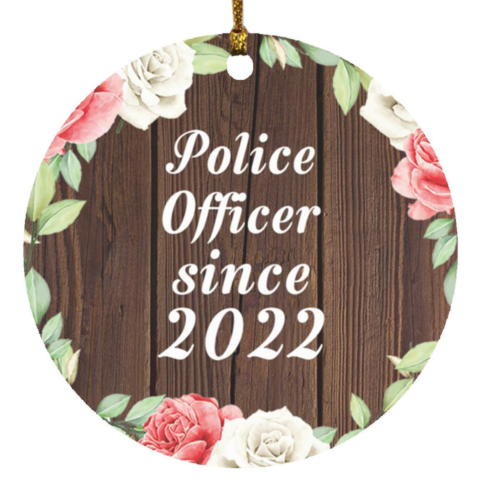 Police Officer Since 2022 - Circle Ornament A
