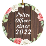 Police Officer Since 2022 - Circle Ornament A