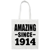 110th Birthday Amazing Since 1914 - Tote Bag White