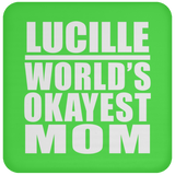 Lucille World's Okayest Mom - Drink Coaster