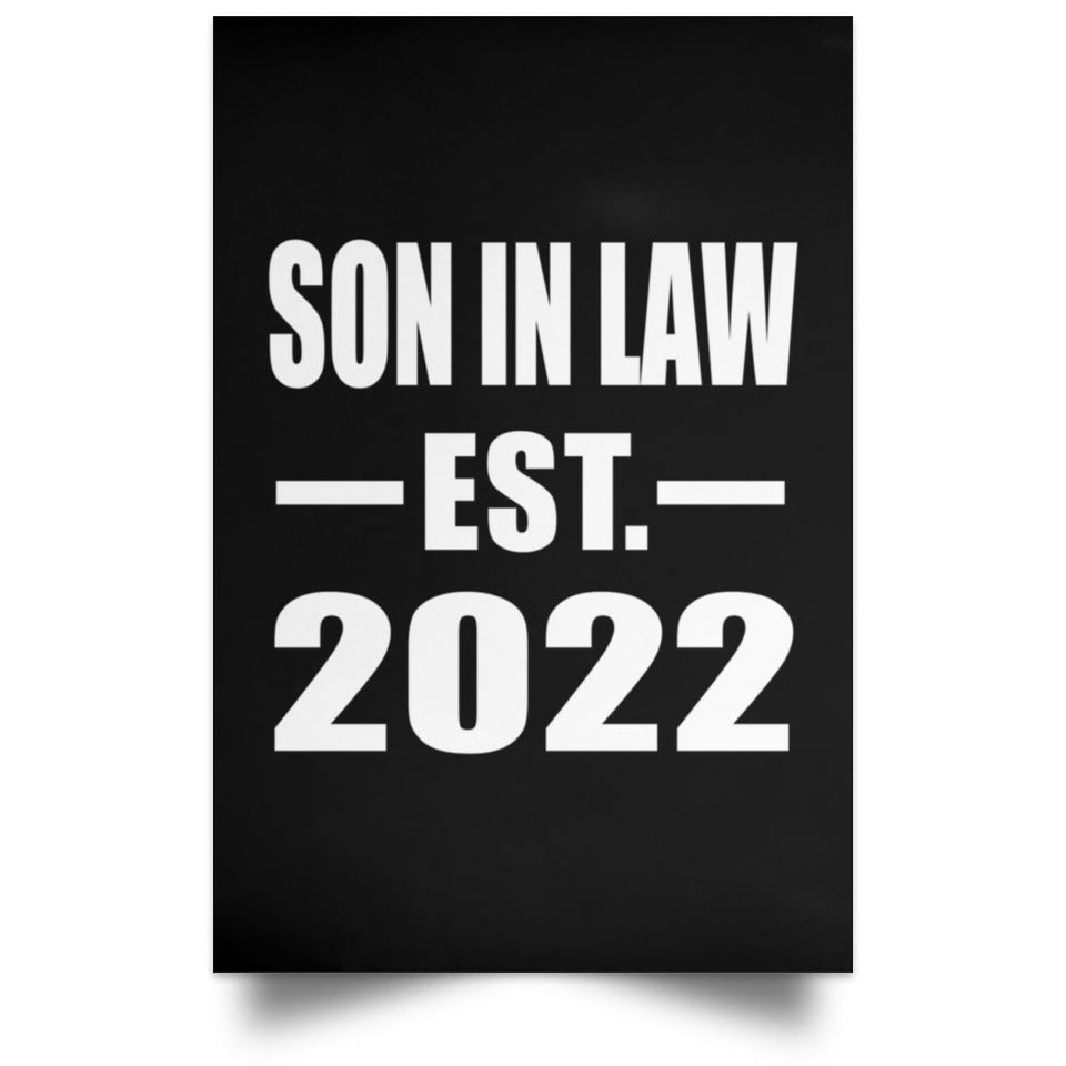 Son In Law Established EST. 2022 - Poster Portrait