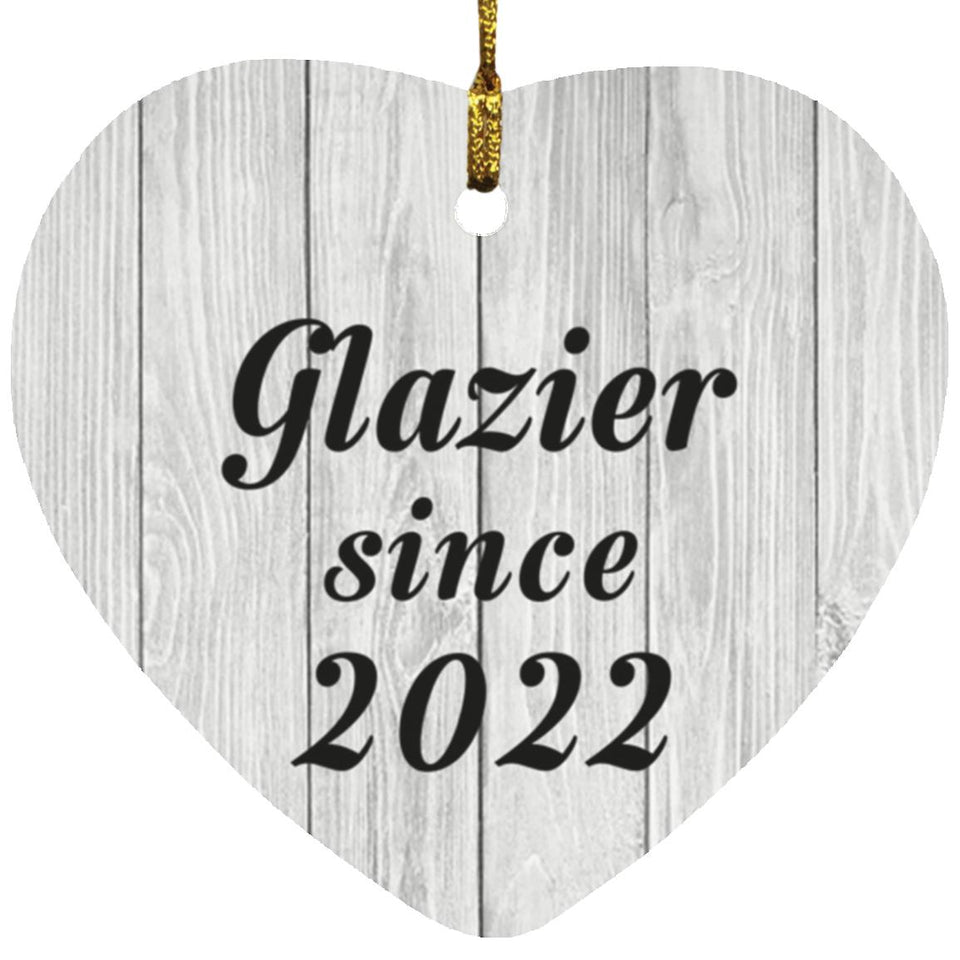 Glazier Since 2022 - Heart Ornament F