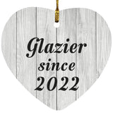 Glazier Since 2022 - Heart Ornament F