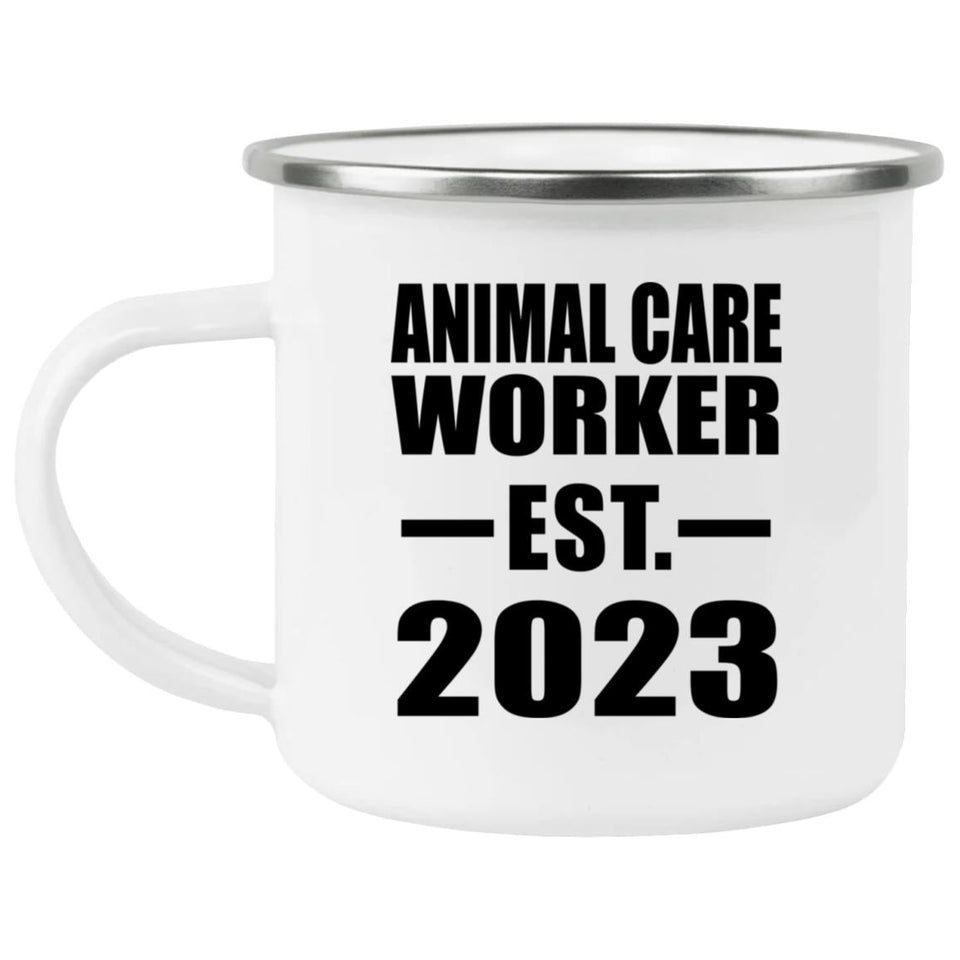 Animal Care Worker Established EST. 2023 - 12oz Camping Mug