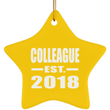 Colleague Est. 2018 - Star Ornament
