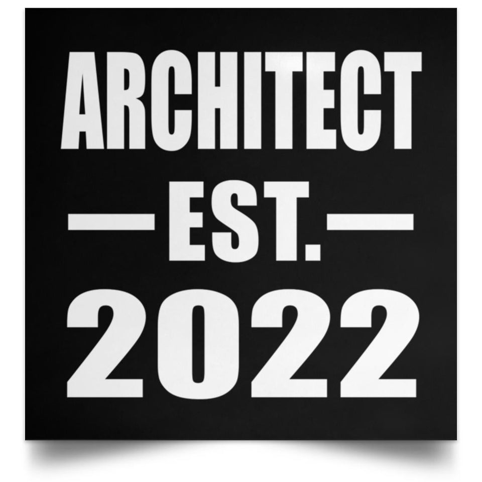 Architect Established EST. 2022 - Poster Square