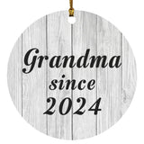 Grandma Since 2024 - Circle Ornament F
