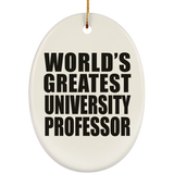 World's Greatest University Professor - Oval Ornament