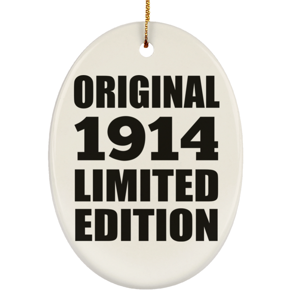 110th Birthday Original 1914 Limited Edition - Oval Ornament