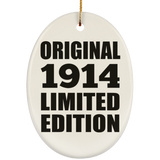 110th Birthday Original 1914 Limited Edition - Oval Ornament