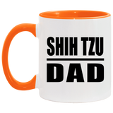 Shih Tzu Dad - 11oz Accent Mug Orange