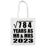 28th Anniversary Square Root of 784 Years As Mr & Mrs 2023 - Tote Bag White