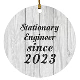 Stationary Engineer Since 2023 - Circle Ornament F