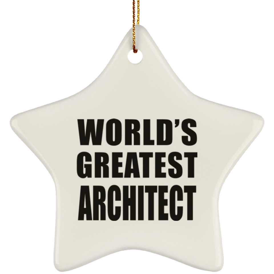 World's Greatest Architect - Star Ornament
