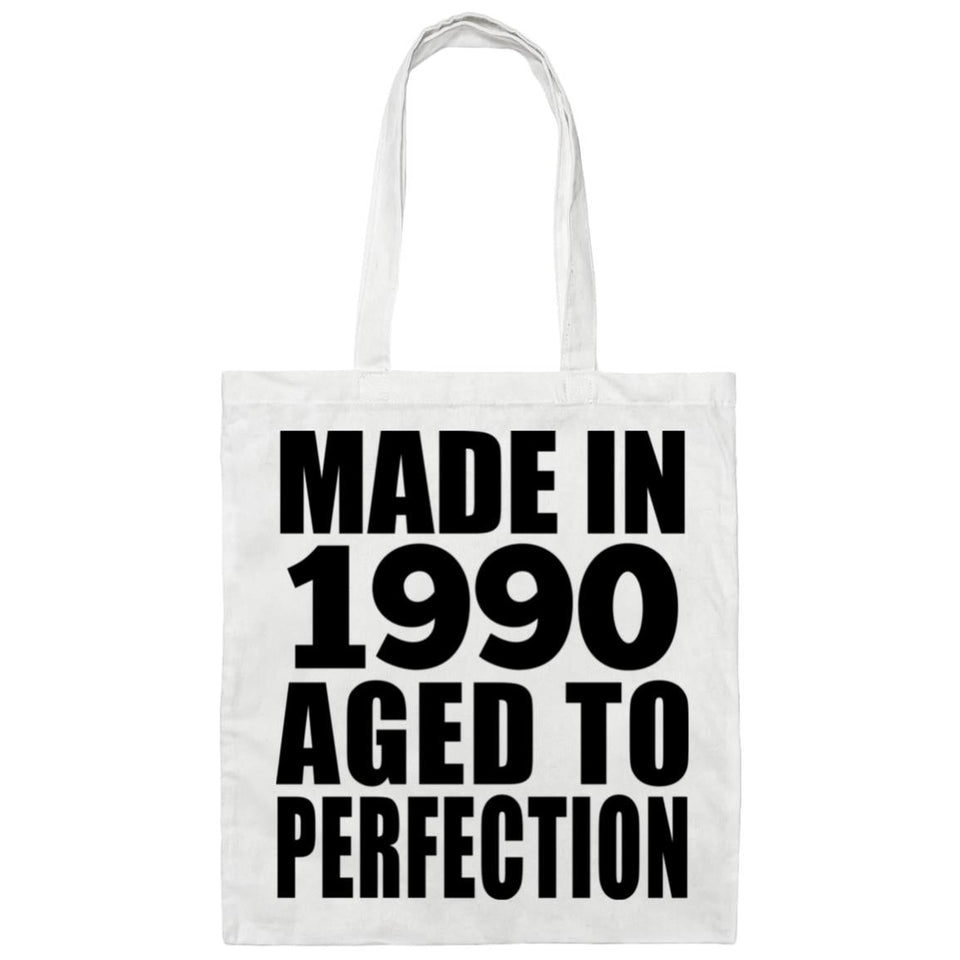 34th Birthday Made In 1990 Aged to Perfection - Tote Bag White
