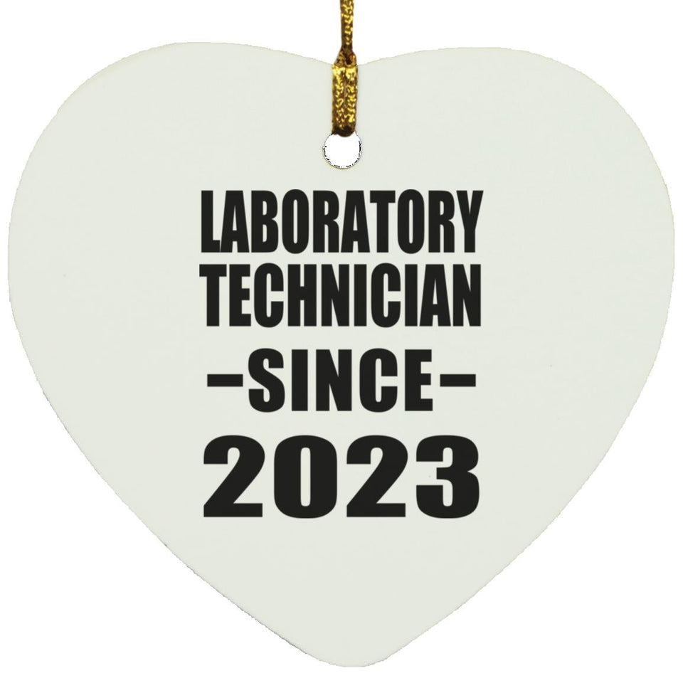 Laboratory Technician Since 2023 - Heart Ornament