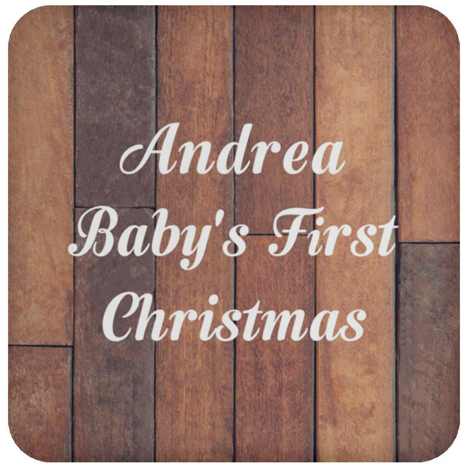 Andrea Baby's First Christmas - Drink Coaster E