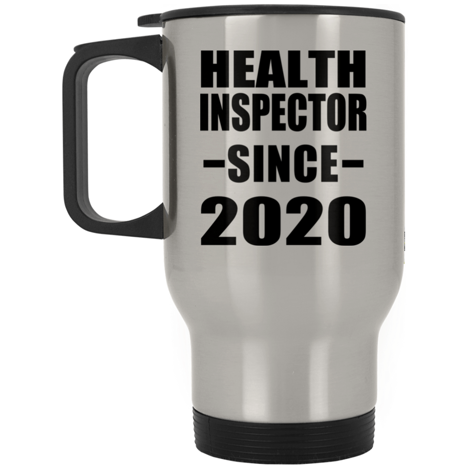 Health Inspector Since 2020 - Silver Travel Mug