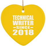 Technical Writer Since 2018 - Heart Ornament