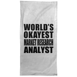 World's Okayest Market Research Analyst - Hand Towel