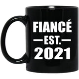 Fiance Established EST. 2021 - 11oz Coffee Mug Black