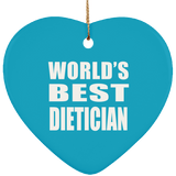 World's Best Dietician - Heart Ornament