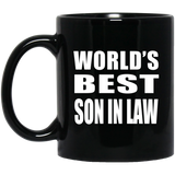 World's Best Son In Law - 11 Oz Coffee Mug Black