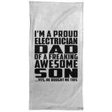 Proud Electrician Dad Of Awesome Son - Hand Towel
