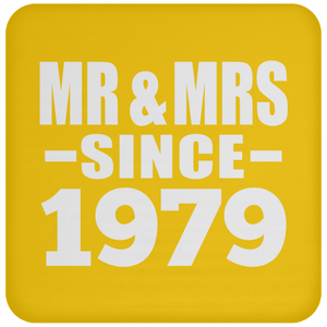 45th Anniversary Mr & Mrs Since 1979 - Drink Coaster