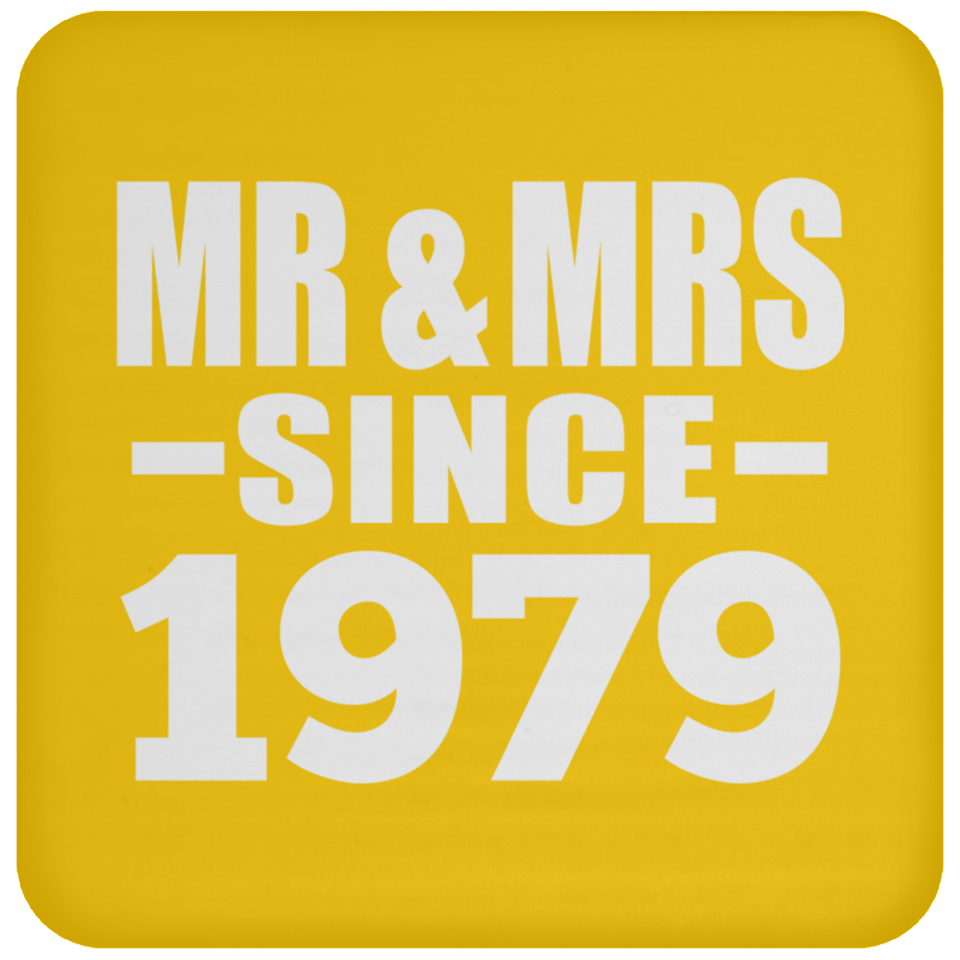 45th Anniversary Mr & Mrs Since 1979 - Drink Coaster