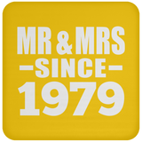 45th Anniversary Mr & Mrs Since 1979 - Drink Coaster