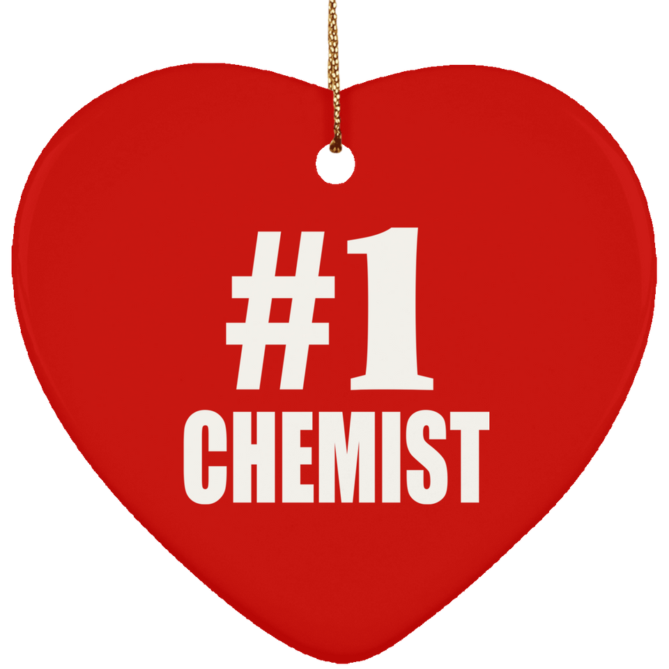 Number One #1 Chemist - Heart Ornament