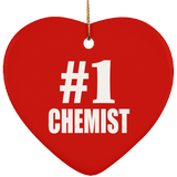 Number One #1 Chemist - Heart Ornament