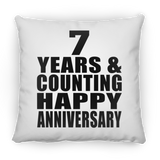 Happy 7th Anniversary 7 Years & Counting - Throw Pillow