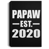 Papaw Established EST. 2020 - Canvas Portrait