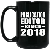 Publication Editor Since 2018 - 15 Oz Coffee Mug Black