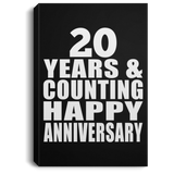 Happy 20th Anniversary 20 Years & Counting - Canvas Portrait