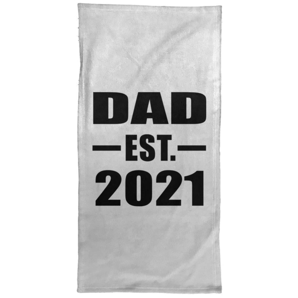 Dad Established EST. 2021 - Hand Towel
