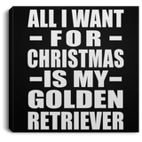 All I Want For Christmas Is My Golden Retriever - Canvas Square