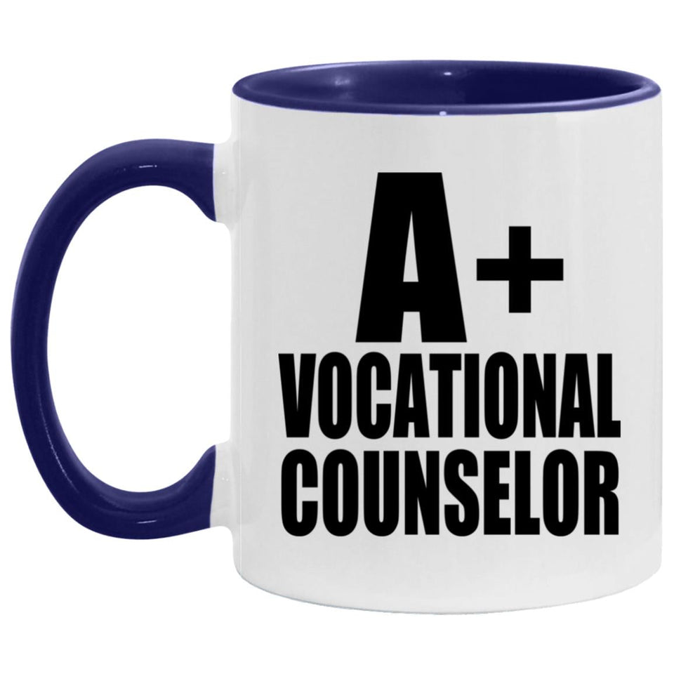 A+ Vocational Counselor - 11oz Accent Mug Purple