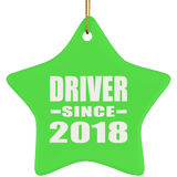 Driver Since 2018 - Star Ornament