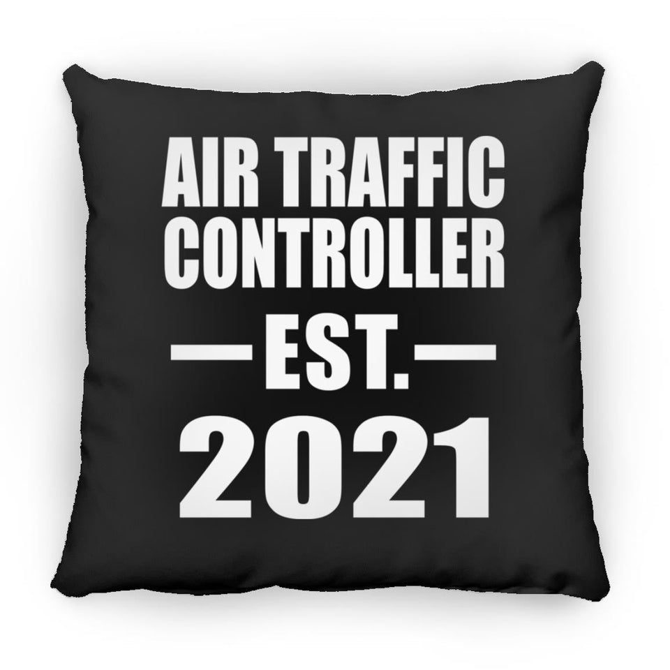 Air Traffic Controller Established EST. 2021 - Throw Pillow Black