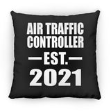 Air Traffic Controller Established EST. 2021 - Throw Pillow Black