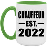 Chauffeur Established EST. 2022 - 15oz Accent Mug Green