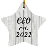 CEO Established Est. 2022 - Star Ornament F