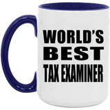 World's Best Tax Examiner - 15oz Accent Mug Purple