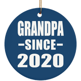 Grandpa Since 2020 - Circle Ornament