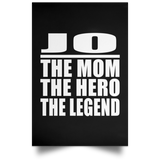Jo The Mom The Hero The Legend - Poster Portrait