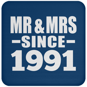 33rd Anniversary Mr & Mrs Since 1991 - Drink Coaster