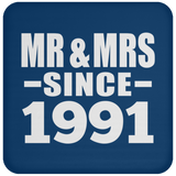 33rd Anniversary Mr & Mrs Since 1991 - Drink Coaster